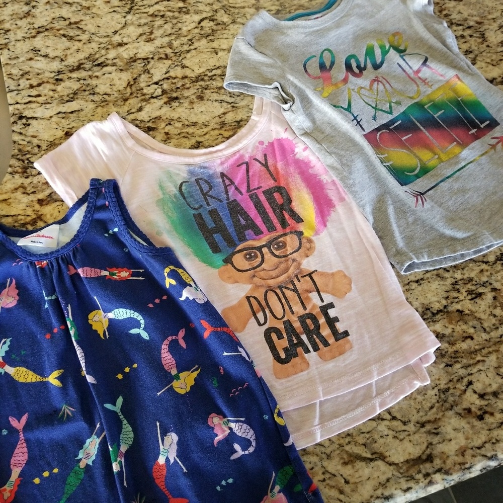 2 shirts and 1 tank